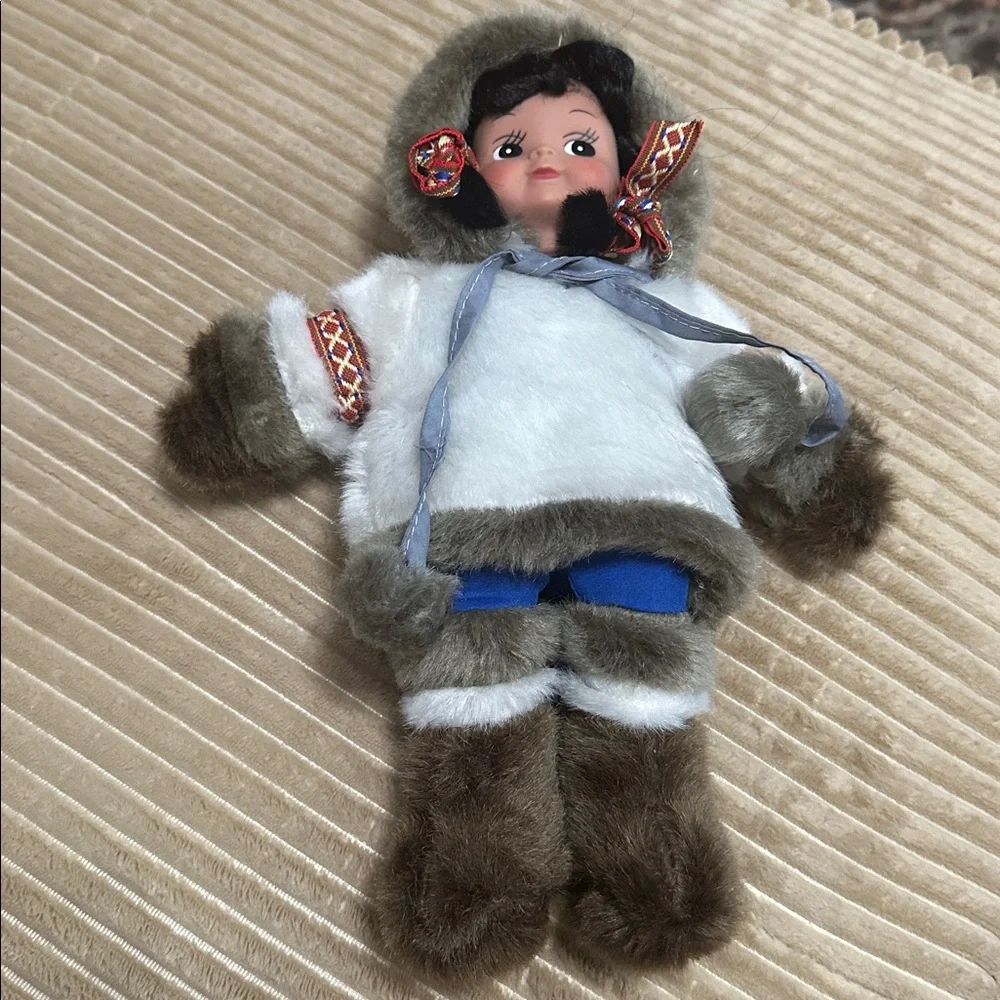 Collectible Artic Circle Eskimo Doll soft cuddly doll